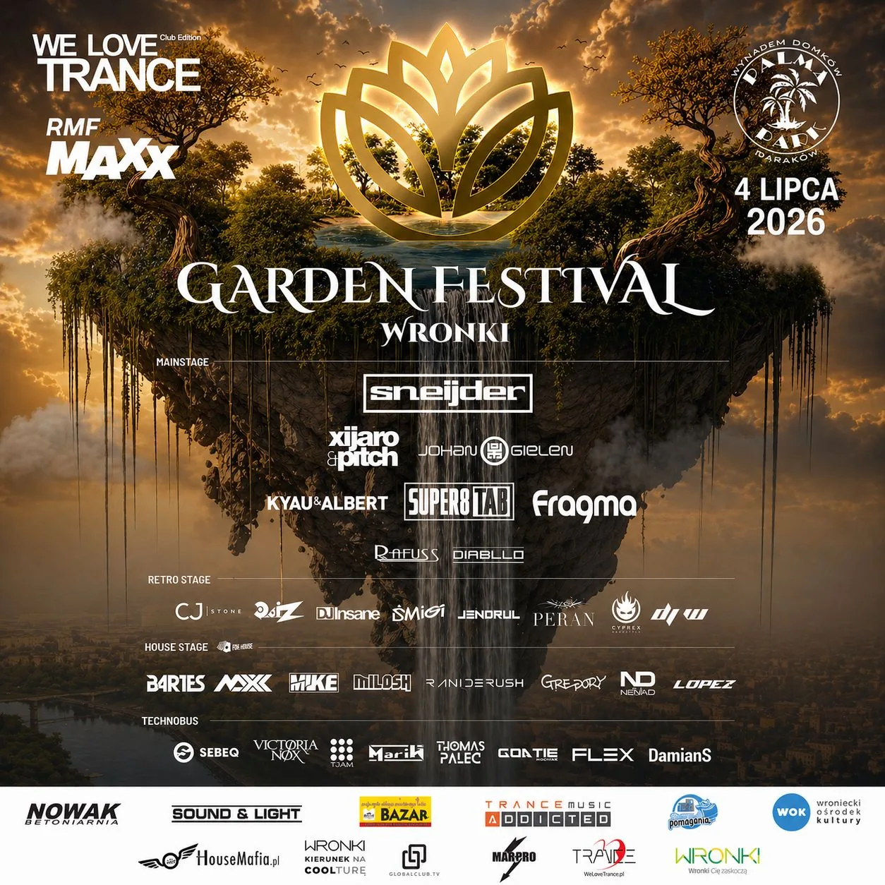 Garden Festival Wronki — 4 lipca 2026 · DJ Lopez na Scenie House